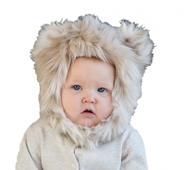baby-/Kleinkindmütze Snow Leopard Junior creme Größe M