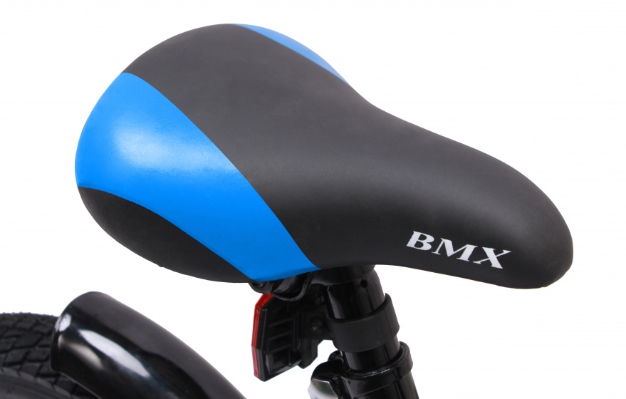 BMX Fun 12 Zoll 21 cm Jungen Rücktrittbremse Schwarz/Blau