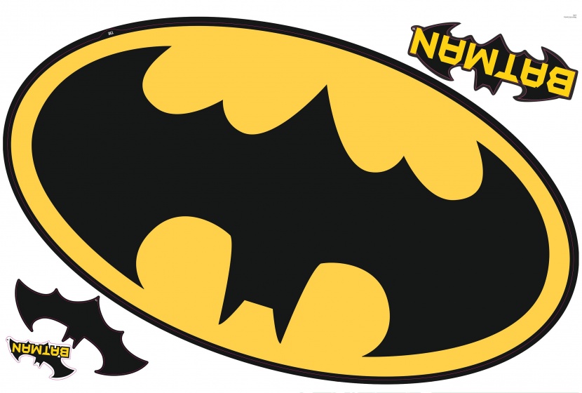 wandaufkleber Batman Logo Vinyl 4 Stück