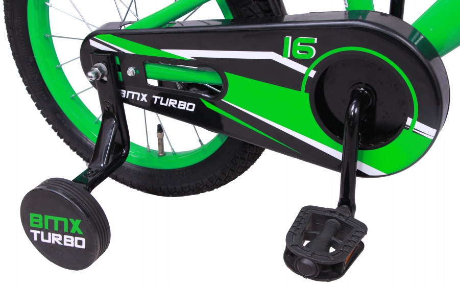 BMX Turbo 16 Zoll 23 cm Jungen Rücktrittbremse Grün
