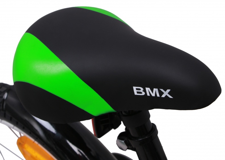 BMX Fun 16 Zoll 28 cm Jungen Rücktrittbremse Grün/Mattschwarz