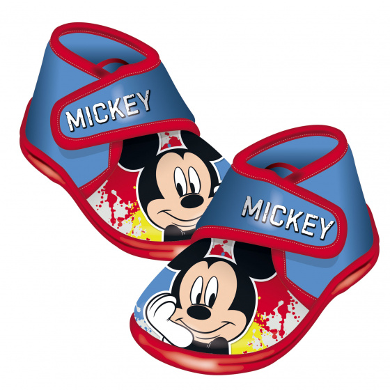 babyhausschuhe Mickey Mouse polyester/TPR blau/rot Größe 23
