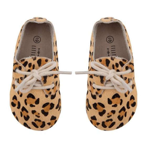 schuhe Leopard 11,5 cm Leder braun Größe 17