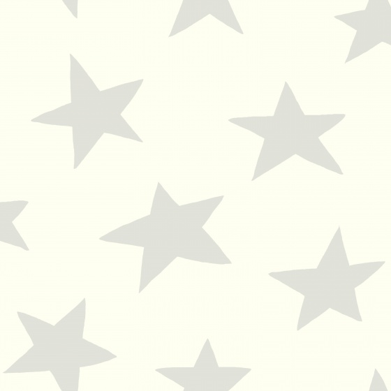 selbstklebende Tapete Sterne 52 x 500 cm weiß/grau
