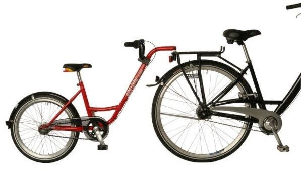 Aanhangfiets Add+Bike 20 Zoll Junior 3G Rot