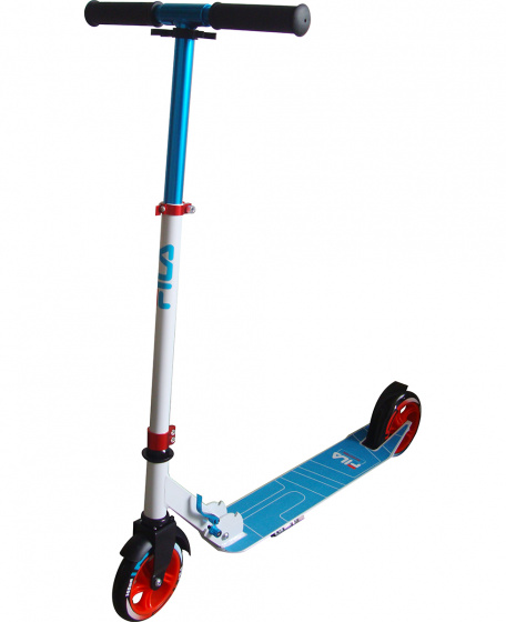 Scooter 145-F Junior Fußbremse Blau/Weiß