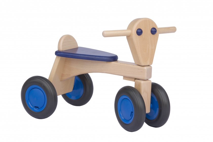houten loopfiets Junior Blau