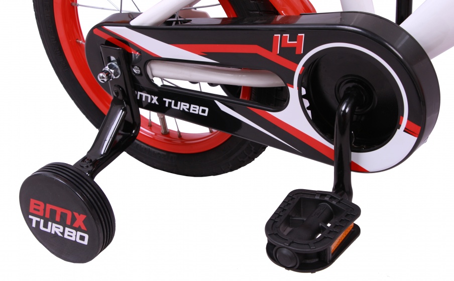 BMX Turbo 14 Zoll 21 cm Jungen Rücktrittbremse Weiß