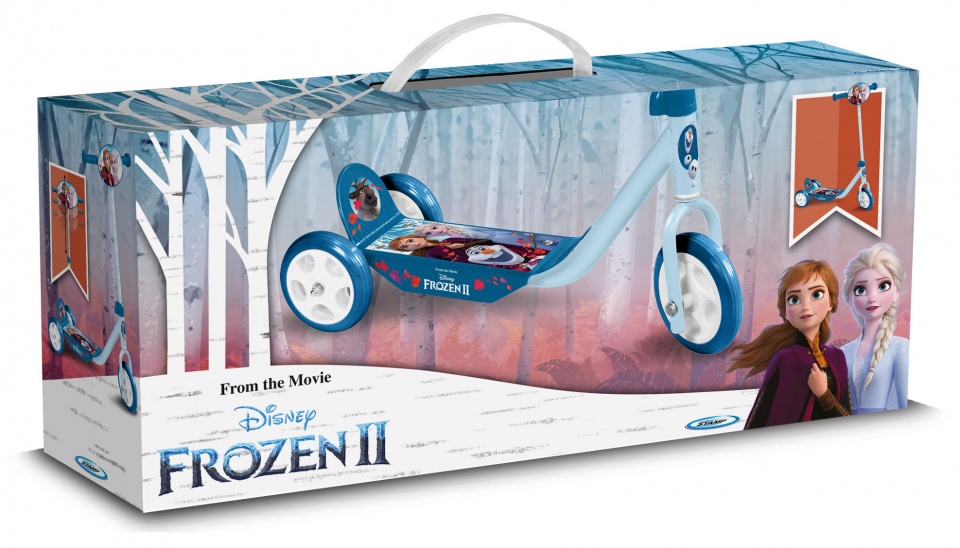 Frozen 3-wiel kinderstep Mädchen Fußbremse Blau/Hellblau