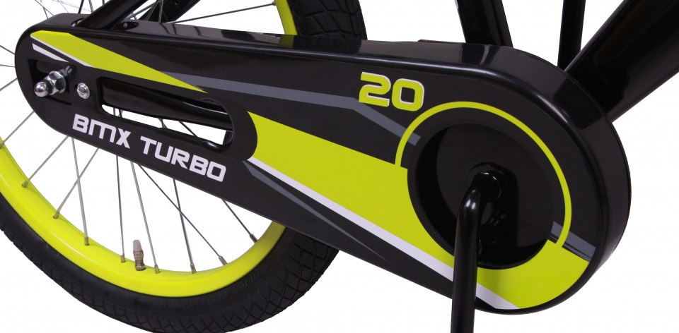 BMX Turbo 20 Zoll 29 cm Jungen Rücktrittbremse Schwarz