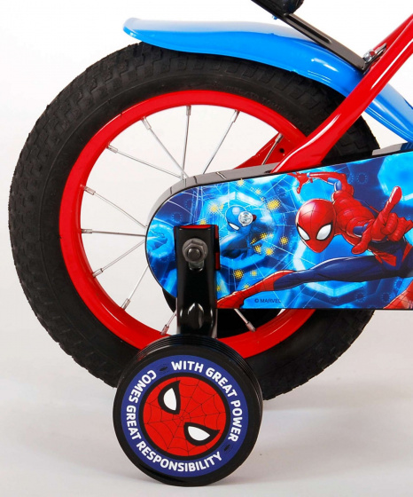 Spider-Man 12 Zoll 23 cm Jungen Rücktrittbremse Blau/Rot