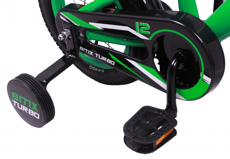 BMX Turbo 12 Zoll 19 cm Jungen Rücktrittbremse Grün